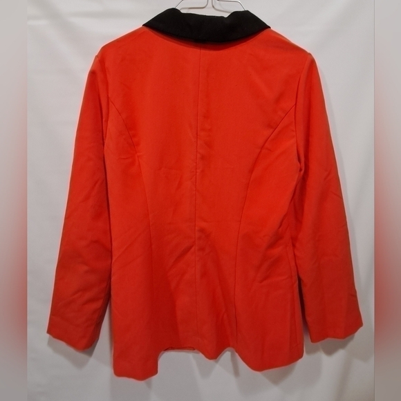 Charlotte Russe Orange and Black Blazer Sz M - Picture 2 of 4